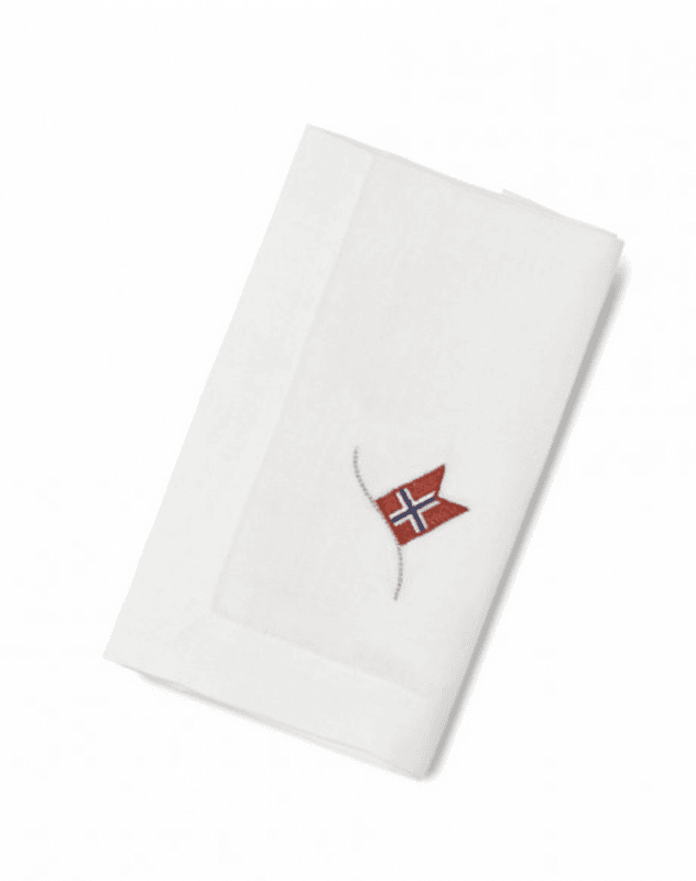 L.S Servietter med norgesflagg 2pk