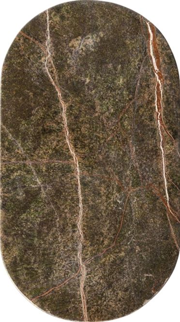 Hovedbilde Marmorfat Forest green/black 23*12cm