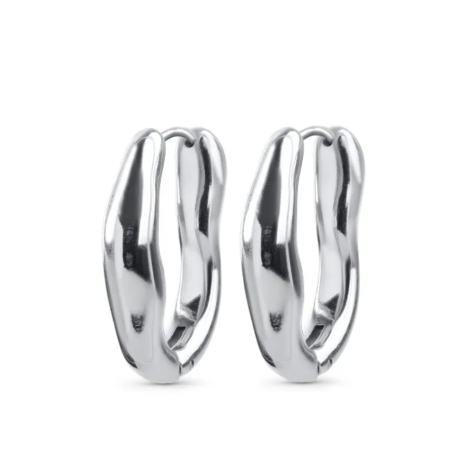 Hovedbilde BLANKA - HOOP EARRINGS STAINLESS STEEL