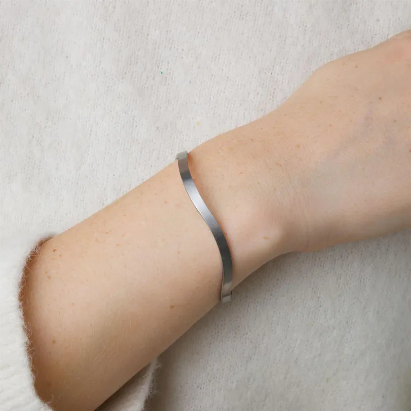 Dajana - Bangle Bracelet Stainless Steel - Silver