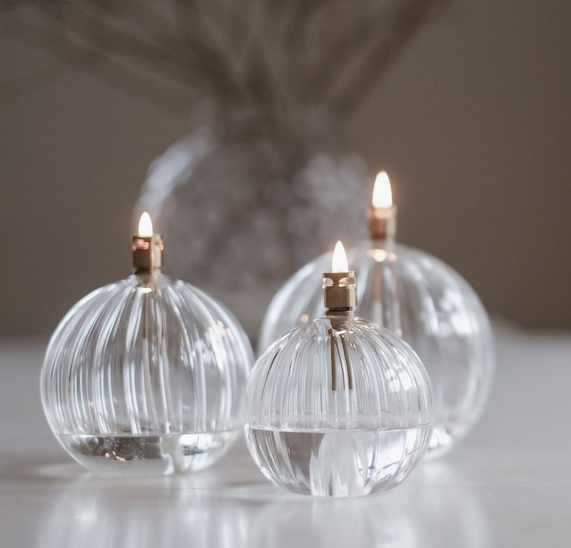 Peri Oljelampe Rund Elegant Small