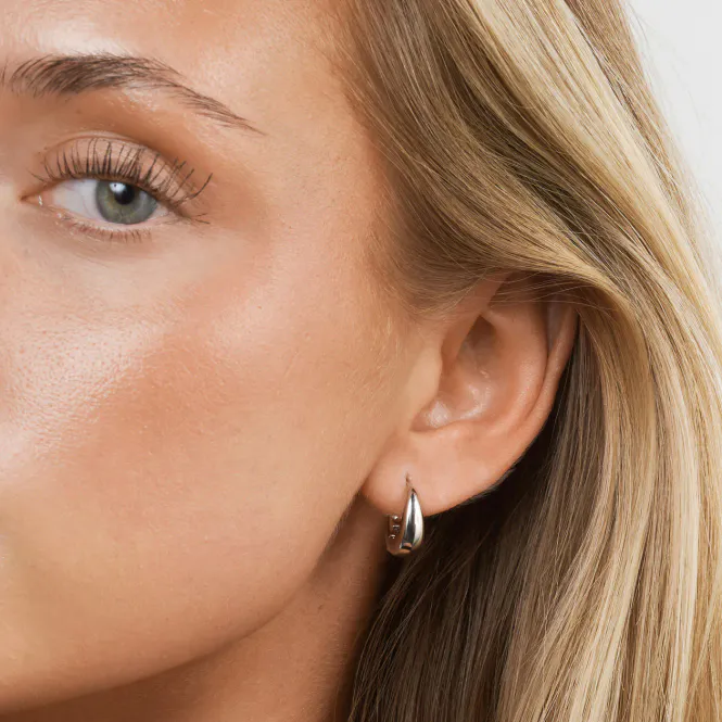 Hovedbilde HEDVIG - KLASSISK WIDE HOOPS ØRERING RUSTFRITT ...