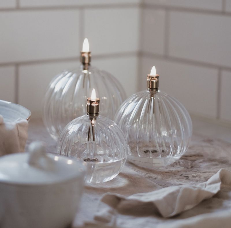 Peri Oljelampe Rund Elegant Large