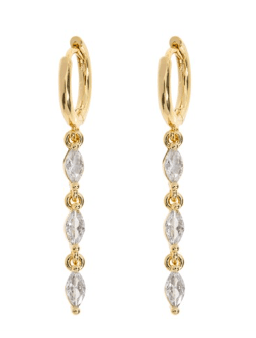 Bilde av CARINA - CRYSTAL PARTY HOOP EARRINGS