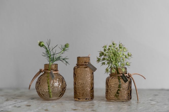Hovedbilde Ernst Mønstret vase 3pk Brun